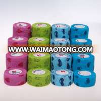 Heath Care Self Adhesive Non Woven Custom Printed Cohesive Bandage